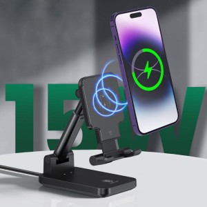 شارژر وایرلس تاشو گرین لاین Foldable Wireless Charging Stand توان 15 وات