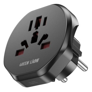 مبدل برق 3 به 2 گرین لاین Green Lion Universal Conversion EU Plug 2