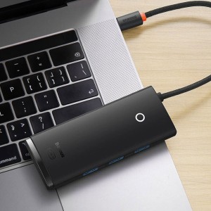 هاب USB چهار پورت USB 3.0 بیسوس مدل WKQX030101