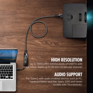کابل تبدیل Type-C به HDMI دایو مدل DAIYO CP2702