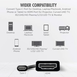 کابل تبدیل Type-C به HDMI دایو مدل DAIYO CP2702