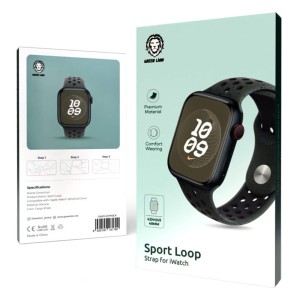 بند سیلیکونی اپل واچ اولترا گرین لاین 42/45/49 میلی متر Sport Loop