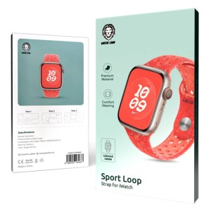 بند سیلیکونی اپل واچ اولترا گرین لاین 42/45/49 میلی متر Sport Loop