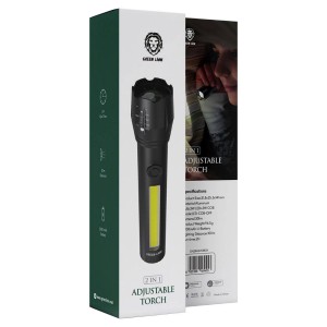 چراغ قوه پلیسی چندکاره گرین مدل Green Lion 2 in1 Adjustable Torch