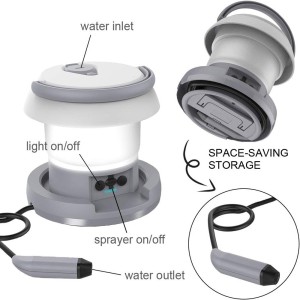 بیده و چراغ کمپینگ قابل حمل گرین لاین مدل 2in1 Electric Portable Bidet