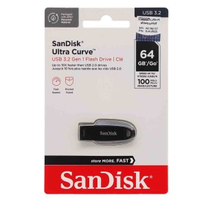 SanDisk Ultra Curve USB3.2 Flash Memory - 64GB