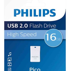 Philips Pico USB 2.0 Flash Memory - 16GB با گارانتی مادام العمر