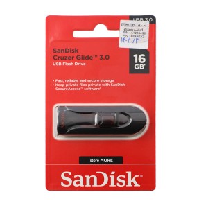 SanDisk Cruzer Glide USB3.0 Flash Memory-16GB با گارانتی شرکتی