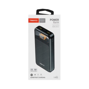 پاوربانک (فست شارژ) Tranyoo 22.5W 20000mAh مدل T-P03