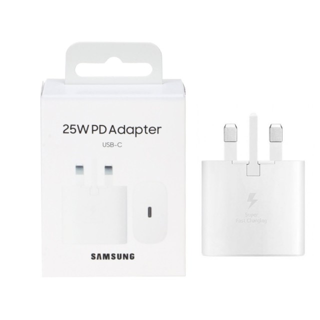 شارژر دیواری سه پین فست تک پورت SAMSUNG Type-C مدل EP-TA800 25W با گارانتی شرکتی