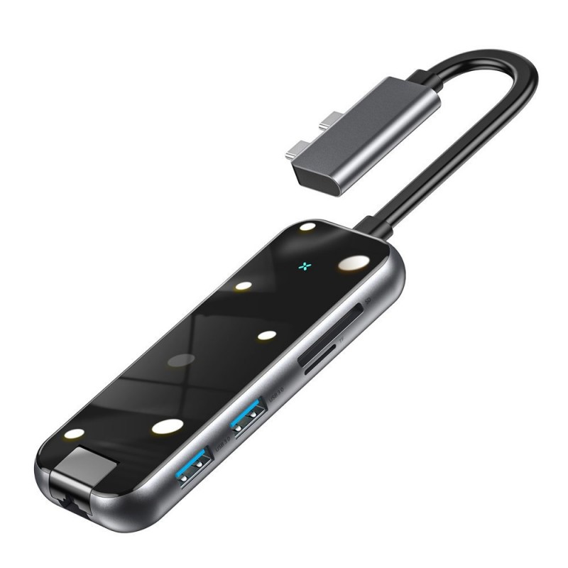 هاب چندکاره Baseus Type C MultiFunctional  Adapter CAHUB-FZ0G مناسب برای MacBook Pro / Air