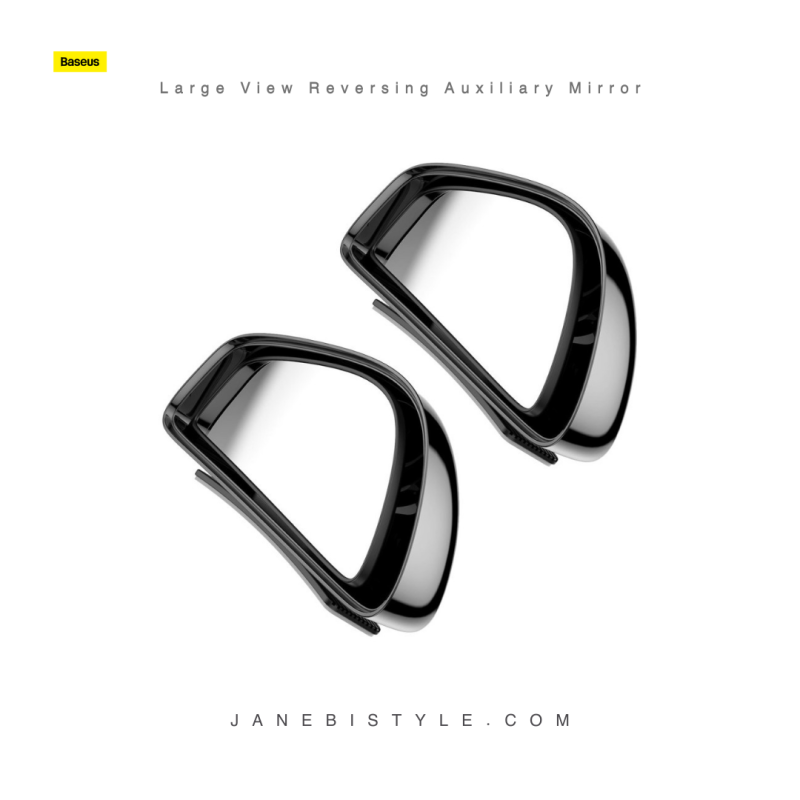 پک دوتایی آینه کمکی آبگریز بیسوس Baseus Large View Reversing Auxiliary Mirror ACFZJ-01