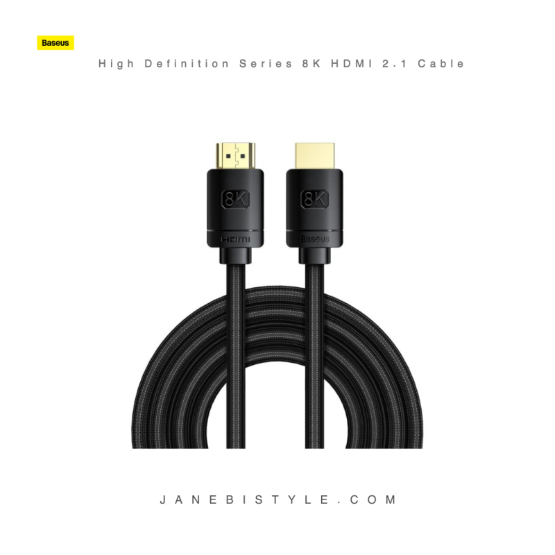 کابل HDMI دو متری 8K بیسوس Baseus High Definition Series 8K HDMI 2.1 Cable CAKGQ-K01