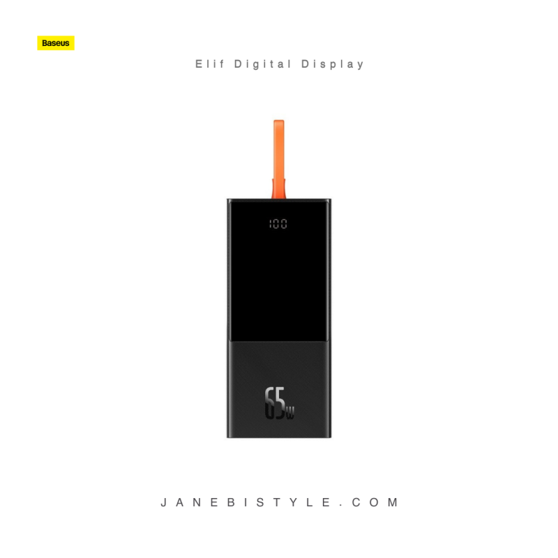 پاوربانک شارژ سریع 20000 بیسوس 65 وات Baseus Elif Digital Display PPJL000001
