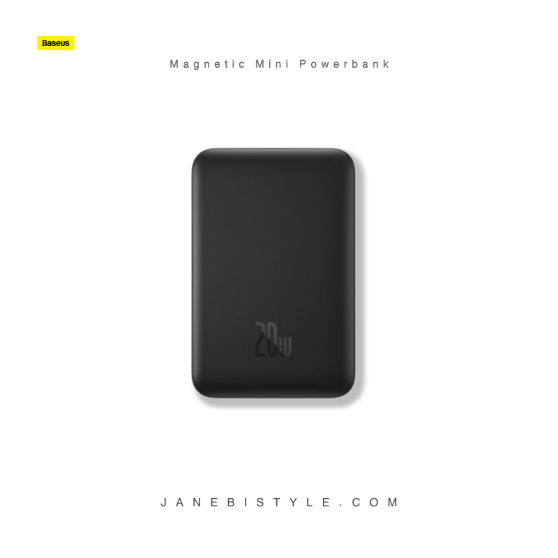 پاوربانک 20 وات مگسیف دار 10000mAh بیسوس Baseus Magnetic Mini Powerbank PPCX070002 with MagSafe 20W 10000mAh