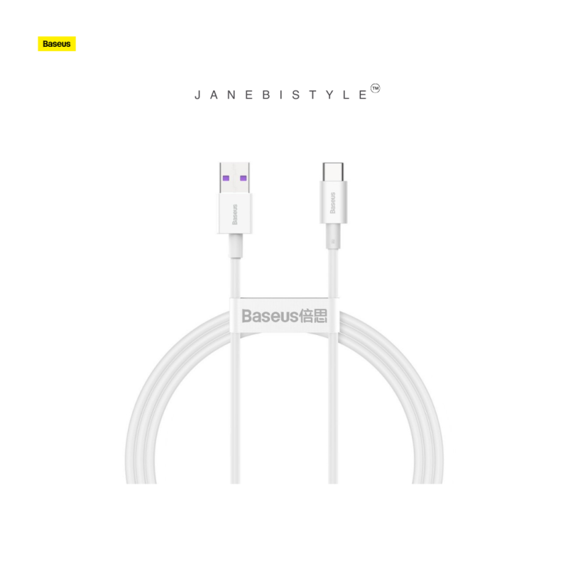 کابل شارژ سریع و دیتا usb به تایپ سی 66 وات بیسوس Baseus Superior USB to Type C 66 W Super Charge 1 m CATYS-01