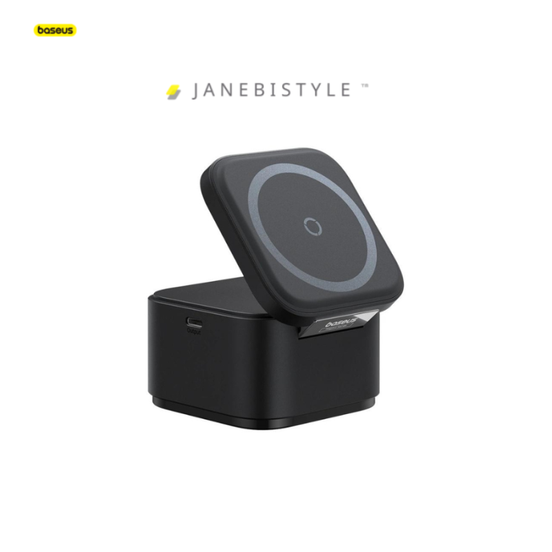 استند و شارژر وایرلس مگنتی رومیزی بیسوس Baseus MagPro 2 in 1 Magnetic Wireless Charge P10264100121
