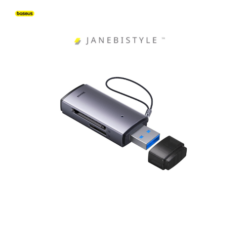 رم ریدر بیسوس Baseus Lite Series adapter SD & TF USB card reader gray WKQX060013