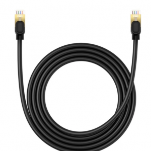 Baseus fast network cable RJ-45 cat.8 40Gbps 2m round - black