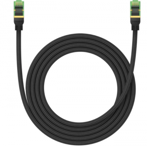 Baseus fast RJ45 cat. network cable. 8 40Gbps 2m braided black