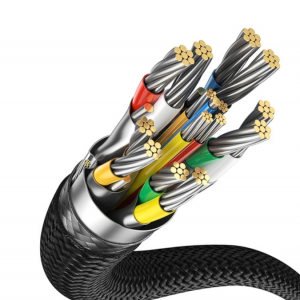 Baseus fast RJ45 cat. network cable. 8 40Gbps 15m braided black