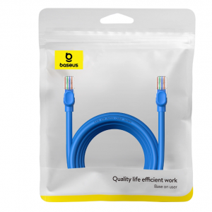 Baseus High Speed ​​Cat 6 RJ-45 1000Mb/s Ethernet cable 5m round - blue
