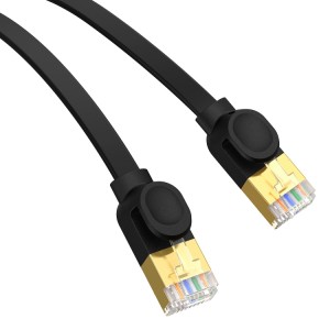 Baseus fast RJ45 cat. network cable. 7 10Gbps 5m thin black