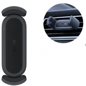Baseus Steel Cannon 2 smartphone holder for ventilation grille black (SUGP000001)