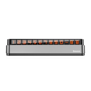 Baseus ACNUM-B0G Moonlight Box Series Car Temporary Parking Number Plate Parking Card(Grey)