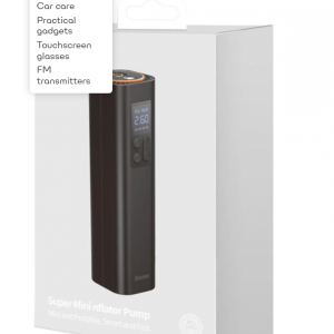 Baseus CRCQ000001 Mini Tire Compressor for Cigarette Lighter Socket - Black