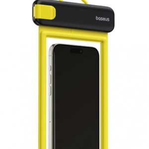 Baseus DeepDive waterproof IPX8 case with 4 layers of seal - black and yellow