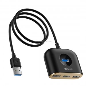 Baseus 4 in 1 USB HUB USB3.0 to USB3.0x1 + USB2.0x3 Cable Length: 1m