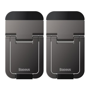2 PCS / Set Baseus Slim Foldable Laptop Stand(Dark Grey)