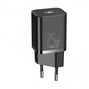 Baseus Super Si fast charger Quick Charge 3.0 Power Delivery 25W 3A + Cable USB Type C - USB Type C 3A 1m black