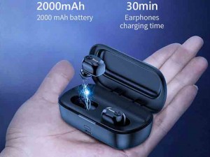 هندزفری بلوتوث دوگوش بیسوس Baseus W01 EncokTrue Wireless Earphones NGW01-01 دارای کیس شارژ