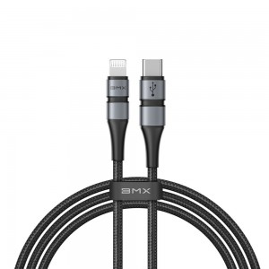 کابل شارژ سریع و انتقال داده تایپ سی به لایتنینگ بیسوس Baseus BMX Type-C PD To Lightning Cable 1.2m