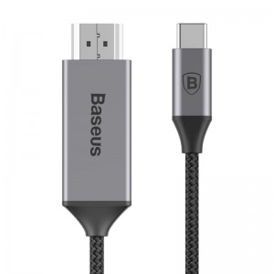 کابل تایپ سی به اچ دی آم آی بیسوس Baseus Video Type-C Male To HDMI Male Cable 1.8m