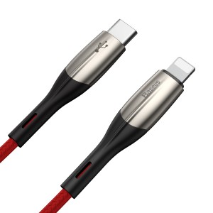 کابل شارژ سریع لایتنینگ به تایپ سی بیسوس Baseus Horizontal Lightning to Type-C Cable 1m