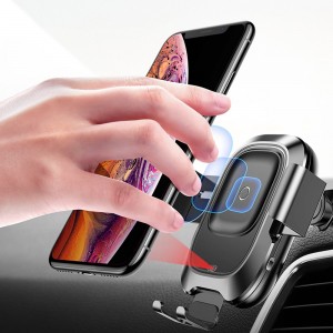 پایه نگهدارنده هوشمند و شارژ بی سیم داخل خودرو بیسوس Baseus Car Wireless Charger Smart Vehicle