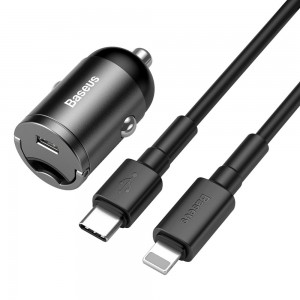 شارژر فندکی سریع با کابل بیسوس Baseus Tiny Star Mini pps Quick Charger Suit