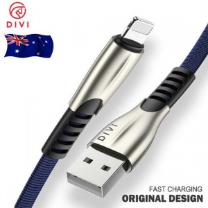 کابل شارژ و انتقال داده لایتنینگ دایوی Divi P413S-12 Ultra Rugged Surfboard S2 Lightning Cable 1.2m