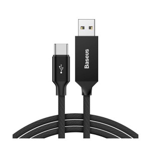 کابل تایپ سی فست شارژ بیسوس Baseus Artistic striped Type-C QC3.0 CATYW-B01 طول 5 متر