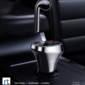 هندزفری بلوتوث و شارژر فندکی جویروم Joyroom Car Charger Wireless Earphone 2x USB JR-CP2 توان 28 وات