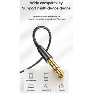 میکروفون سیم دار جویروم Joyroom Lavalier Microphone JR-LM1 3.5mm Jack 3M طول 3 متر