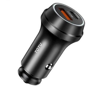 شارژر فندکی دو پورت فست شارژ توتو Totu Armour Series Fast Car Charger DCCPD-01