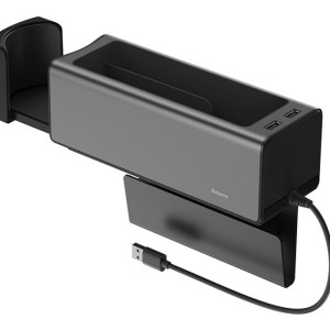 جعبه نظم دهنده داخل خودرو بیسوس Baseus Deluxe Metal Armrest Console Organizer CRCWH-A0S