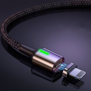 کابل مگنتی سه سر بیسوس Baseus Zinc Magnetic Cable Kit TZCAXC-A01 توان 2.4 آمپر طول 1 متر