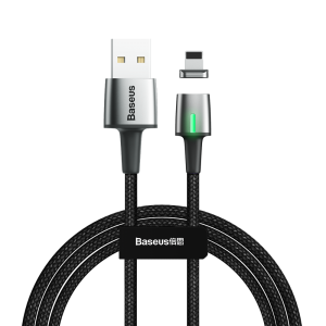 کابل آهنربایی لایتنینگ بیسوس Baseus Lightning Zinc Magnetic Cable 2m/2.5A