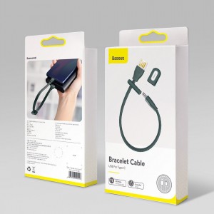 کابل شارژ و انتقال داده تایپ سی بیسوس مدل دستبند Baseus Bracelet Type-C Cable 22cm