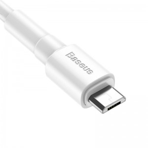 کابل شارژ سریع میکرو یو اس بی بیسوس Baseus Mini White Micro USB Cable 2m